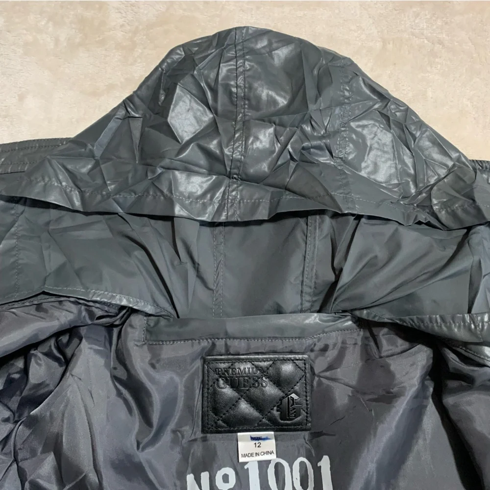 GUESS PREMIUM Gray Quilted Style Jacket - Size 12 Kids